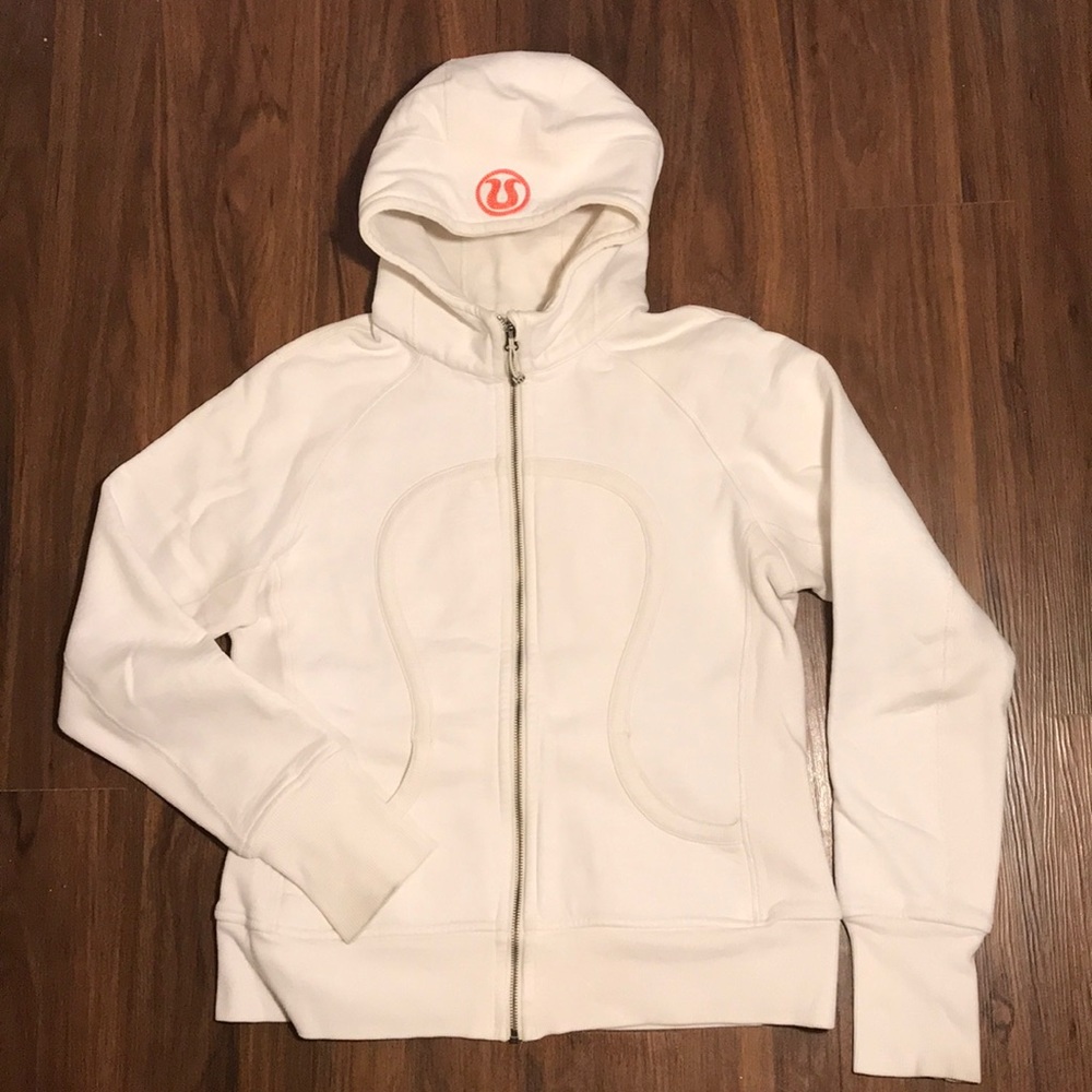 EUC Lululemon Scuba Hoodie I-Polar Cream